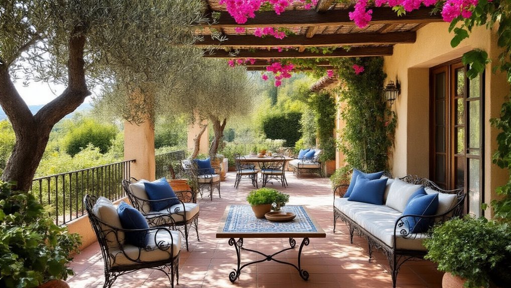 elegant mediterranean patio design