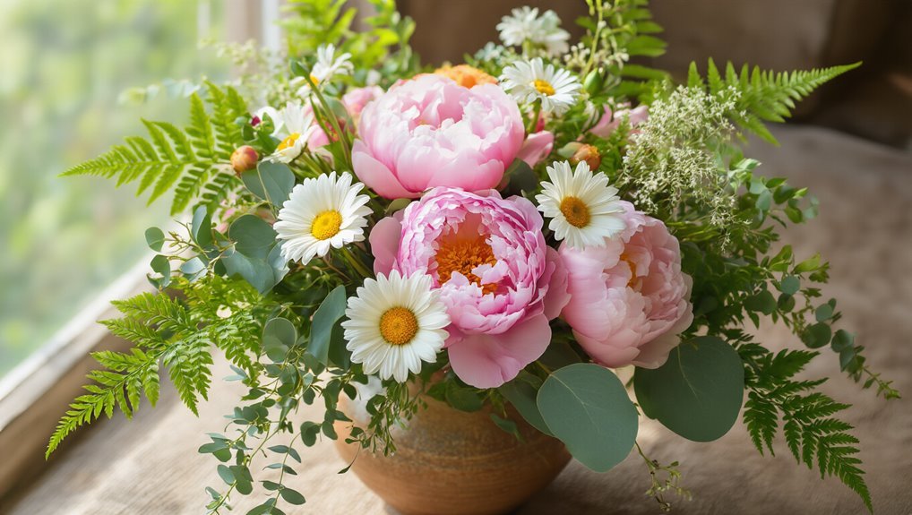 greenery and filler flowers
