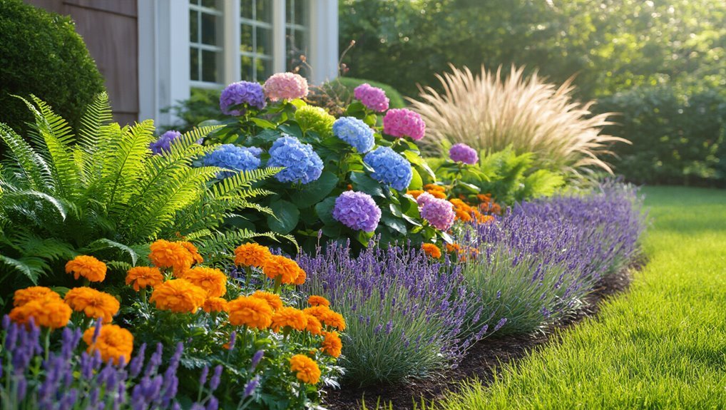 layered planting for beauty
