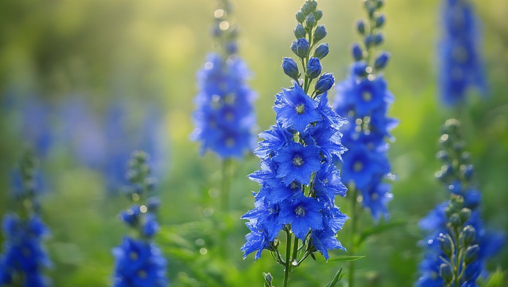 majestic blue spires bloom