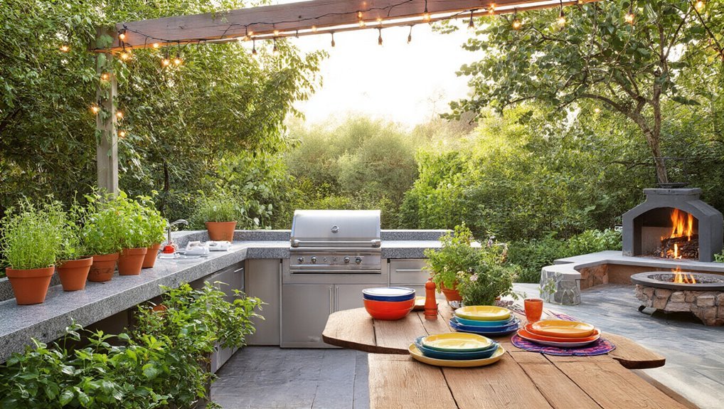 outdoor cooking and entertaining
