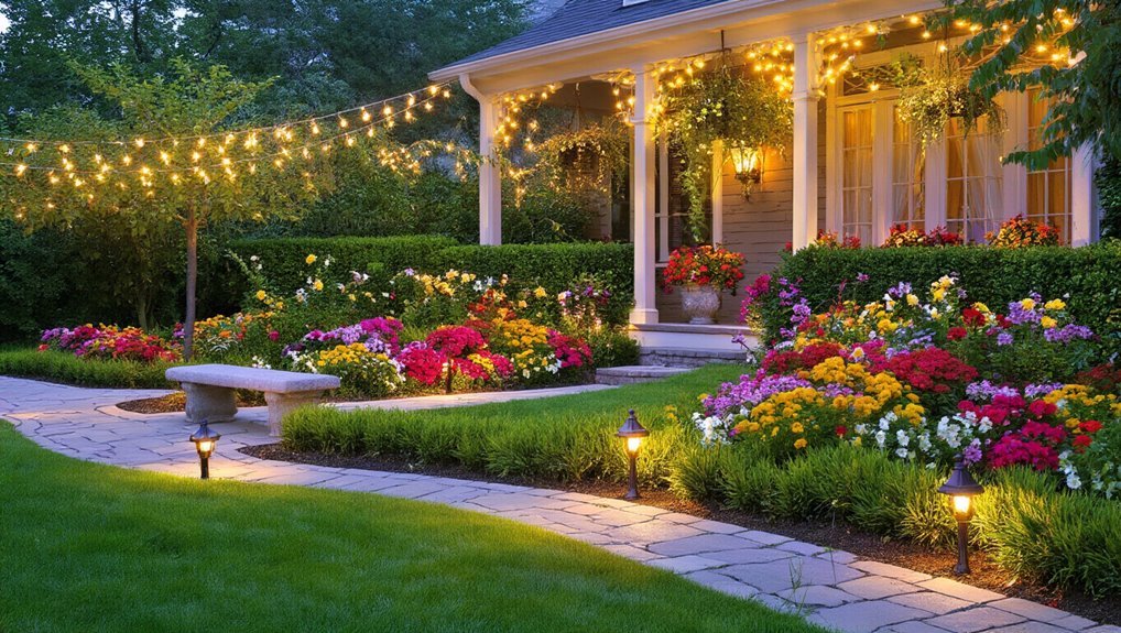 outdoor lighting enhances ambiance