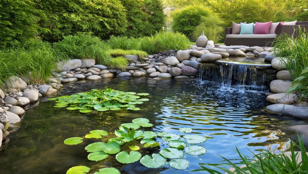 serene outdoor water features