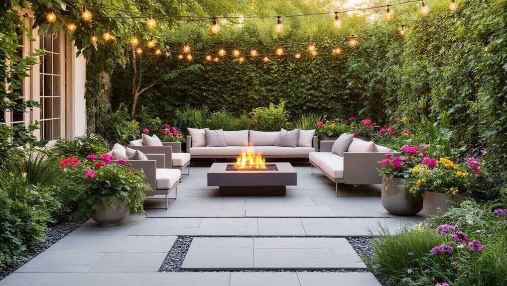 stylish outdoor living space