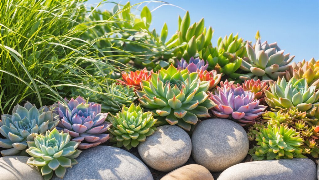 succulent rock garden design
