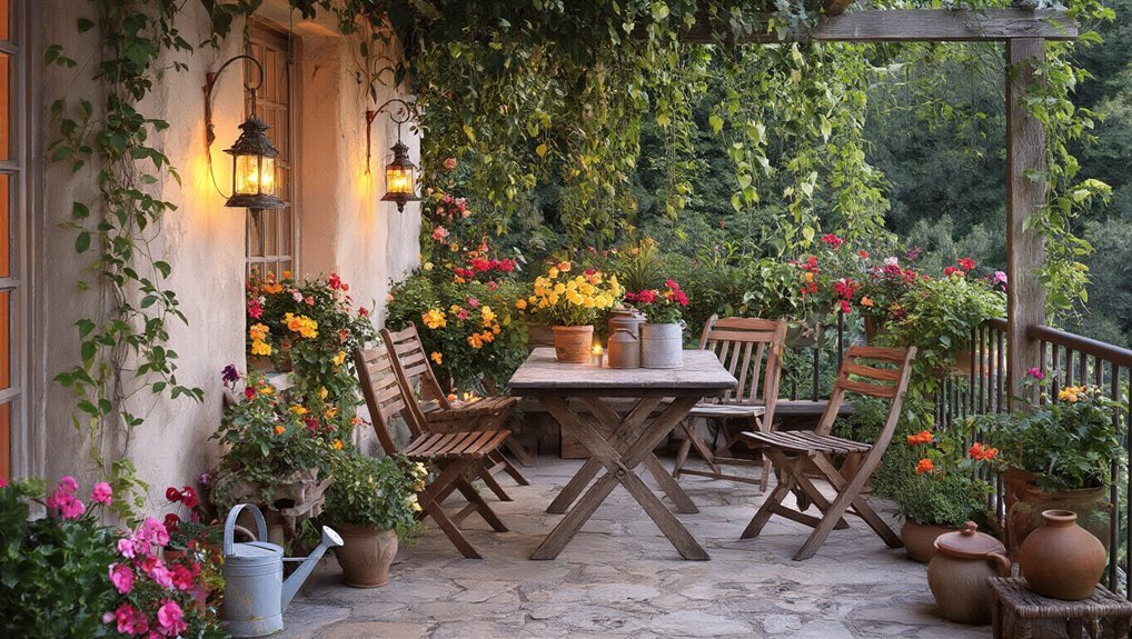 cozy rustic garden decor