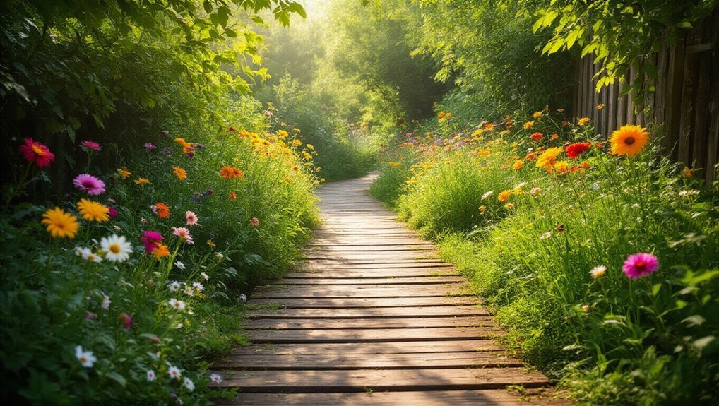 eco friendly wooden walkway project