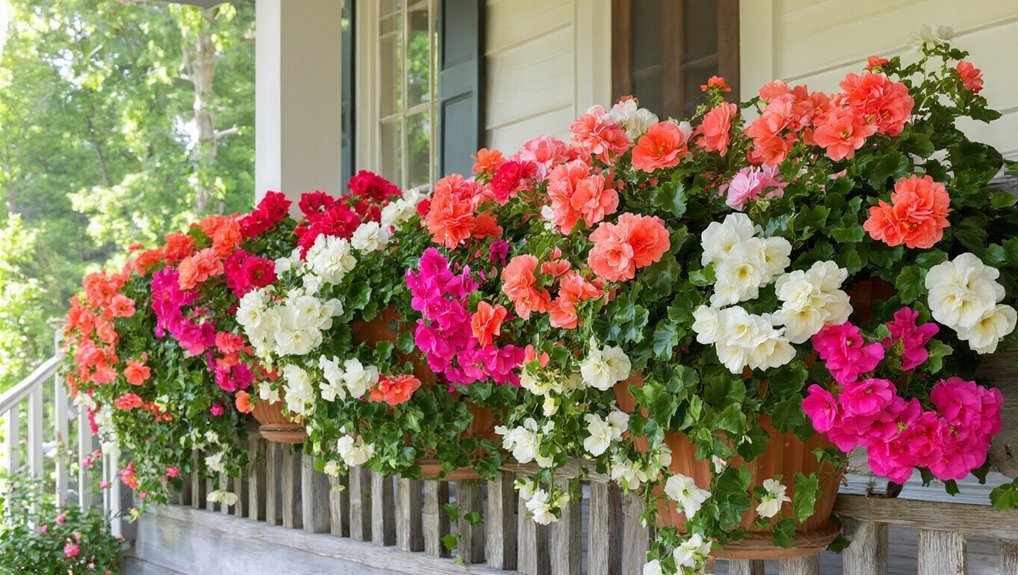 elegant vibrant porch blooms