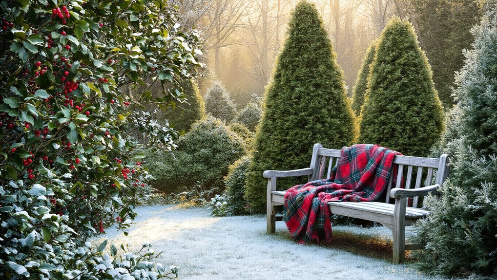 evergreen plants for winter