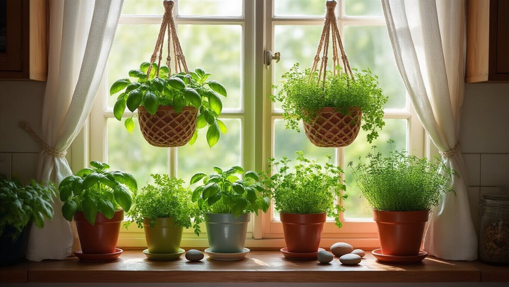 hanging herb baskets delightfully elevate