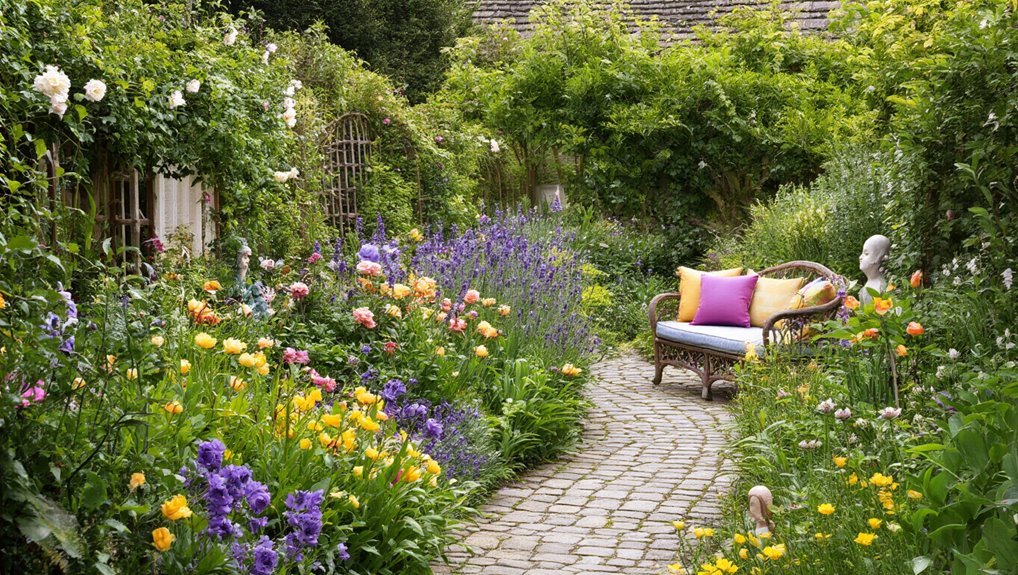 harmonious color garden design