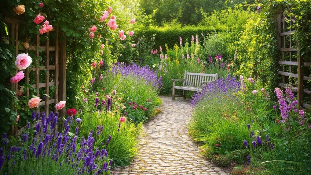 vibrant informal garden charm