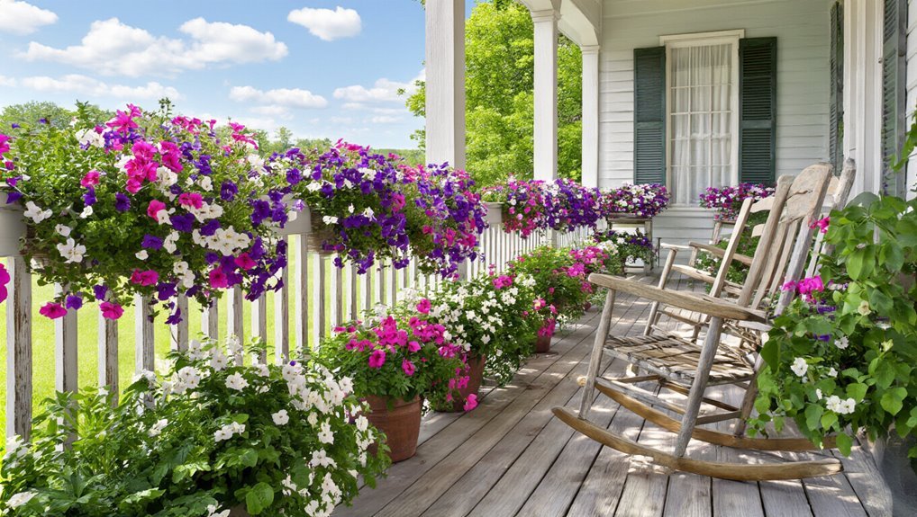 vibrant low maintenance porch flowers