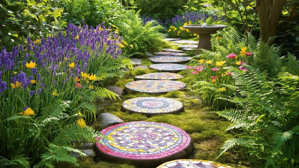 whimsical garden stepping stones
