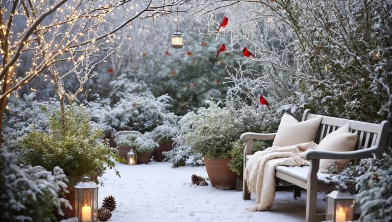 winter garden cozy ideas