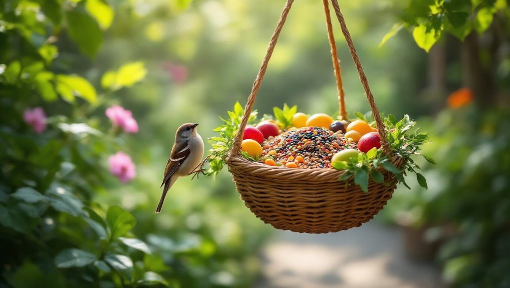 attractive hanging bird feeders
