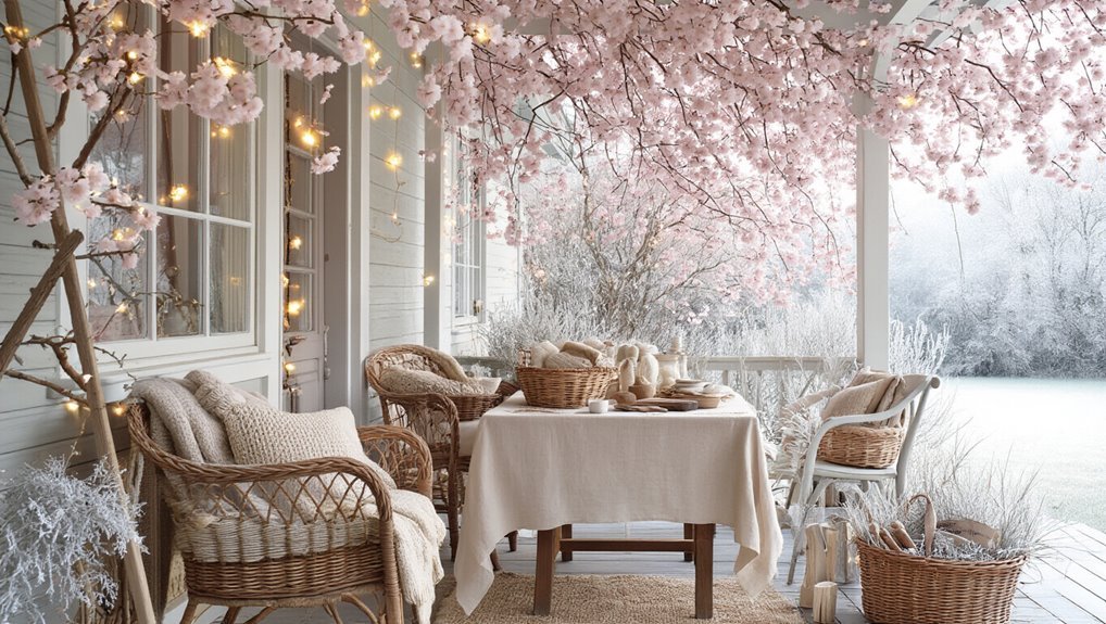 clutter free cozy winter retreat