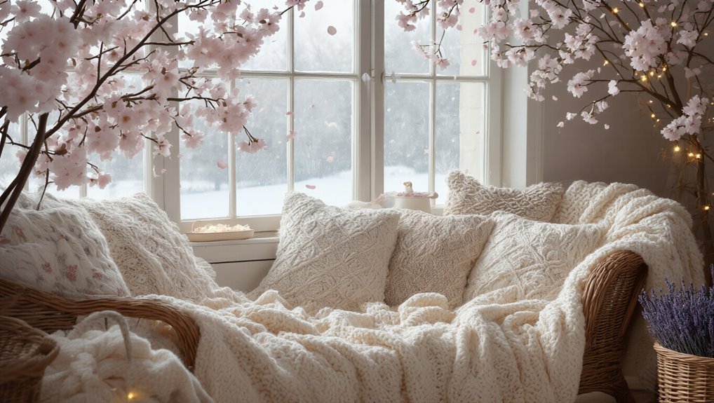 cozy textiles for warmth