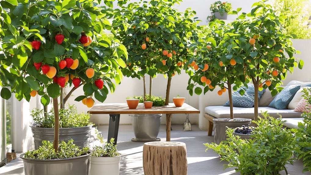 dwarf trees for patios