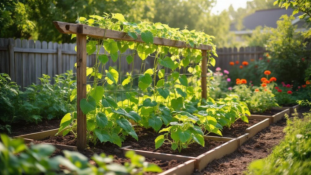 build a cucumber trellis