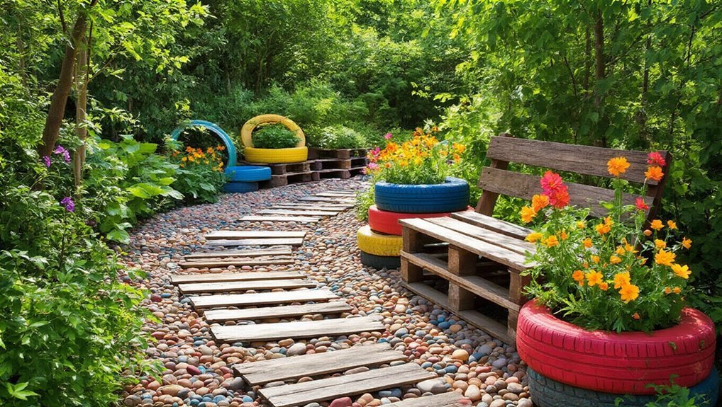 recycled materials for landscaping