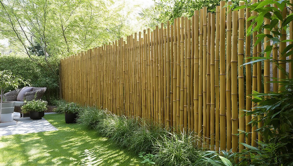 stylish eco friendly bamboo fencing