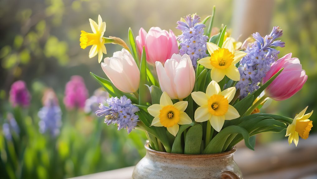 vibrant spring flower arrangements
