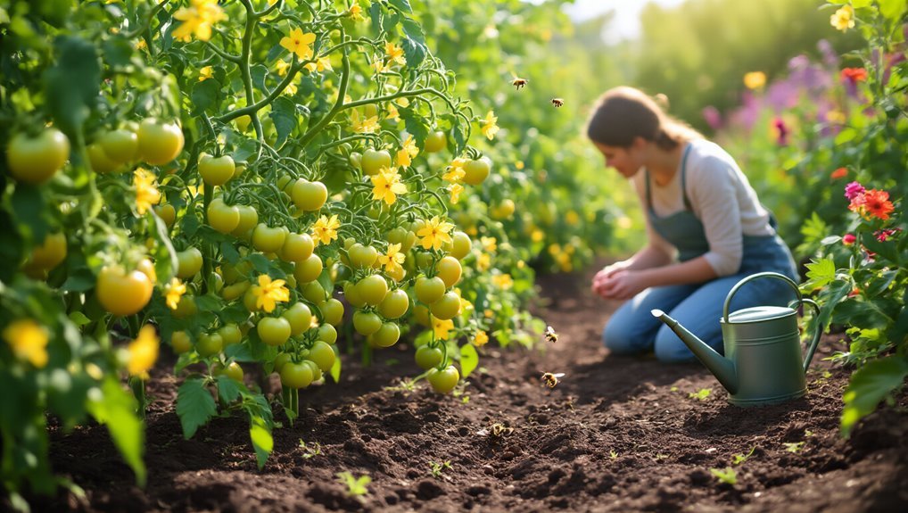 care for flowering tomatoes