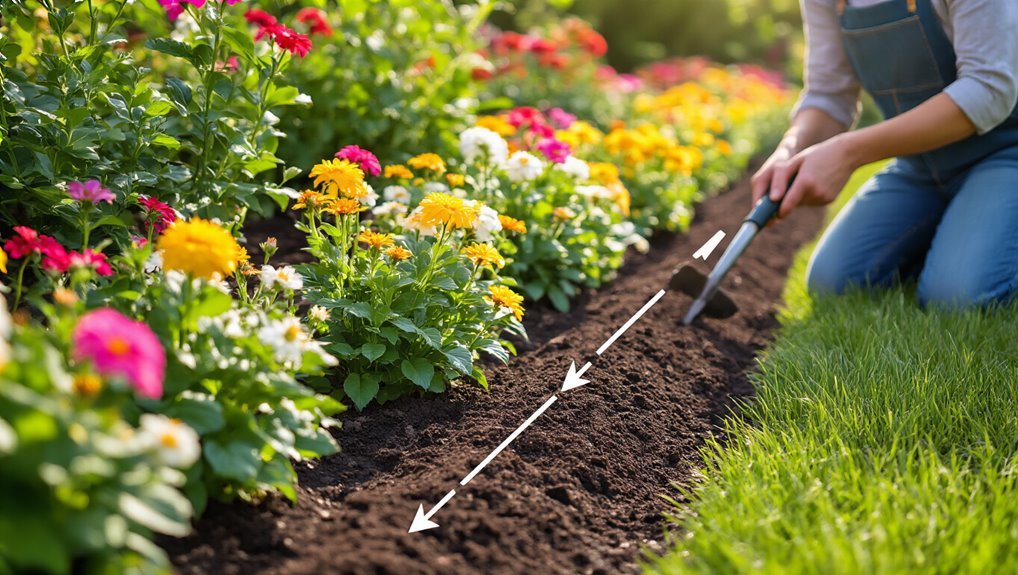 common flower bed edging