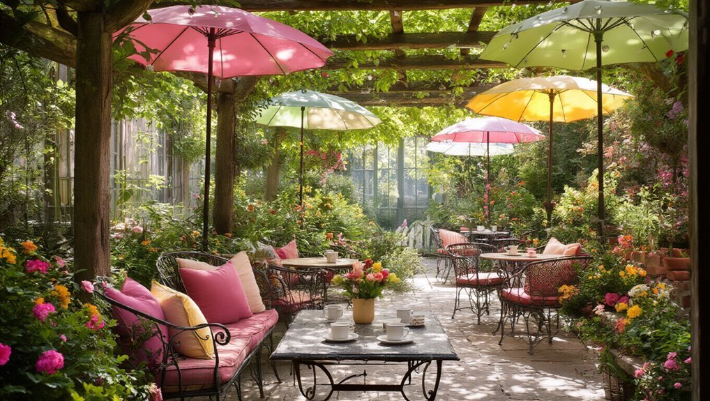 cozy shaded garden retreat