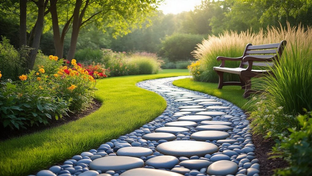 decorative stone pathway design