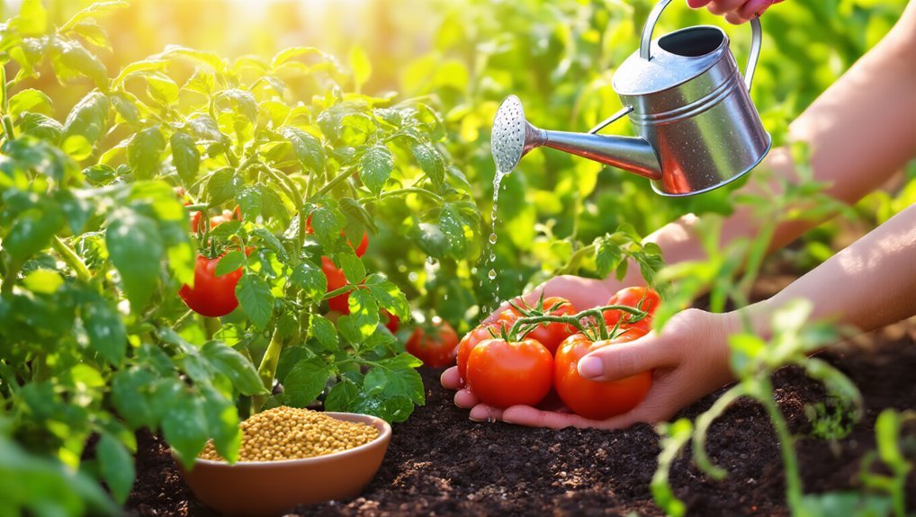 deep watering balanced fertilizing