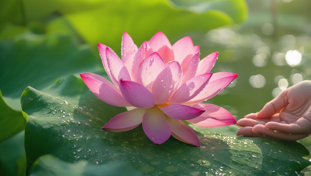 harvesting and enjoying lotus