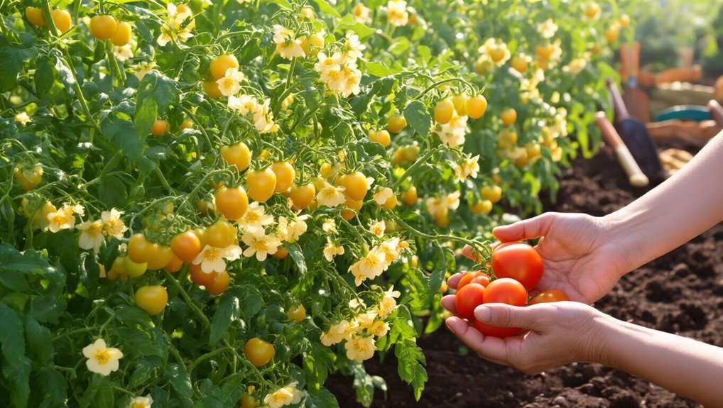 healthy tomato plant care