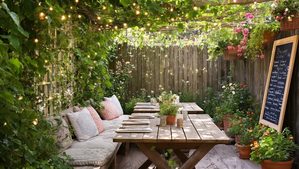 inviting garden cafe layout