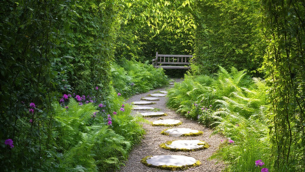 inviting well maintained garden pathways