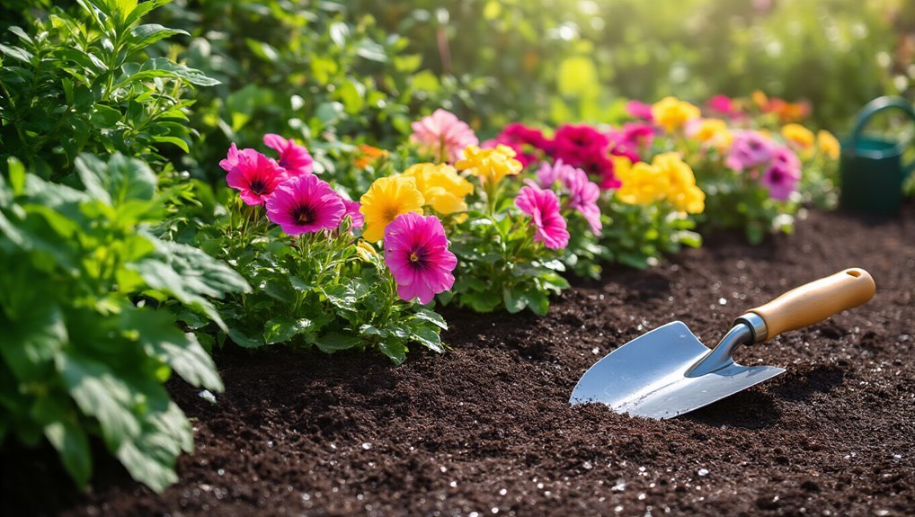 maintain clean flower bed edges