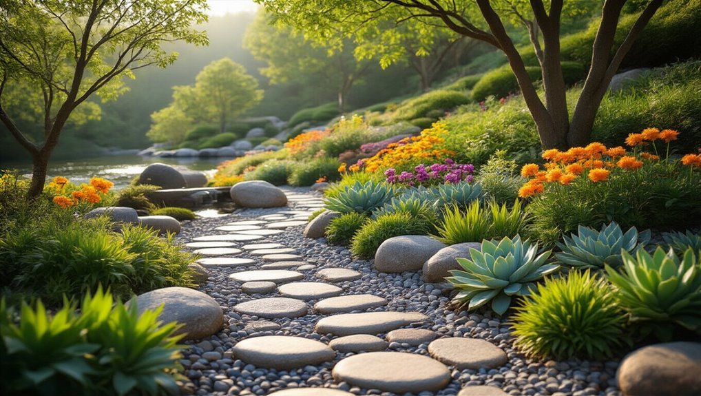 optimal rock garden placement