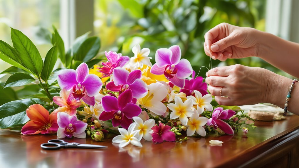 personalize your flower lei