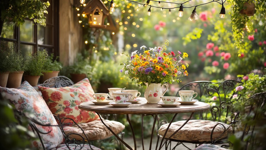 personalized eclectic garden cafe