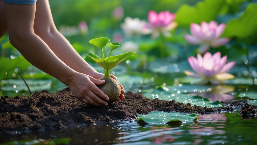 planting lotus seeds successfully