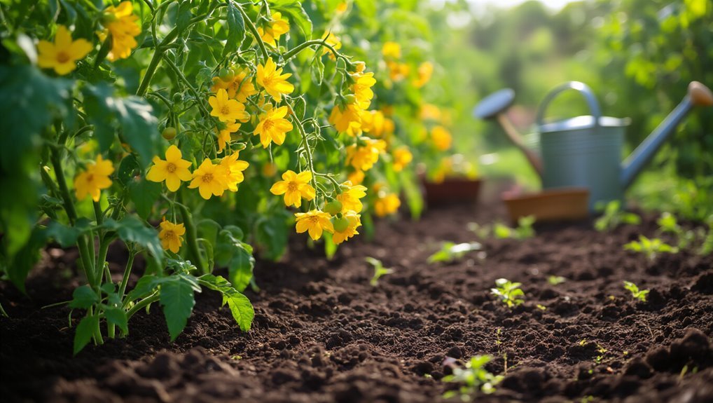 tomato flowering causes solutions