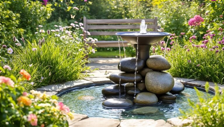 transformative outdoor solar fountains