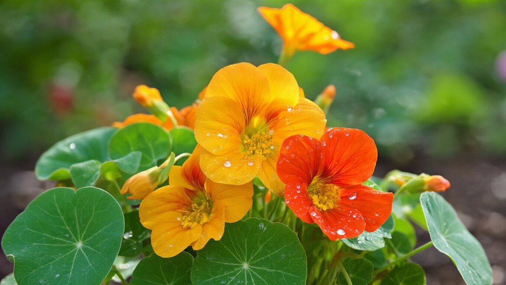 vibrant edible garden blooms