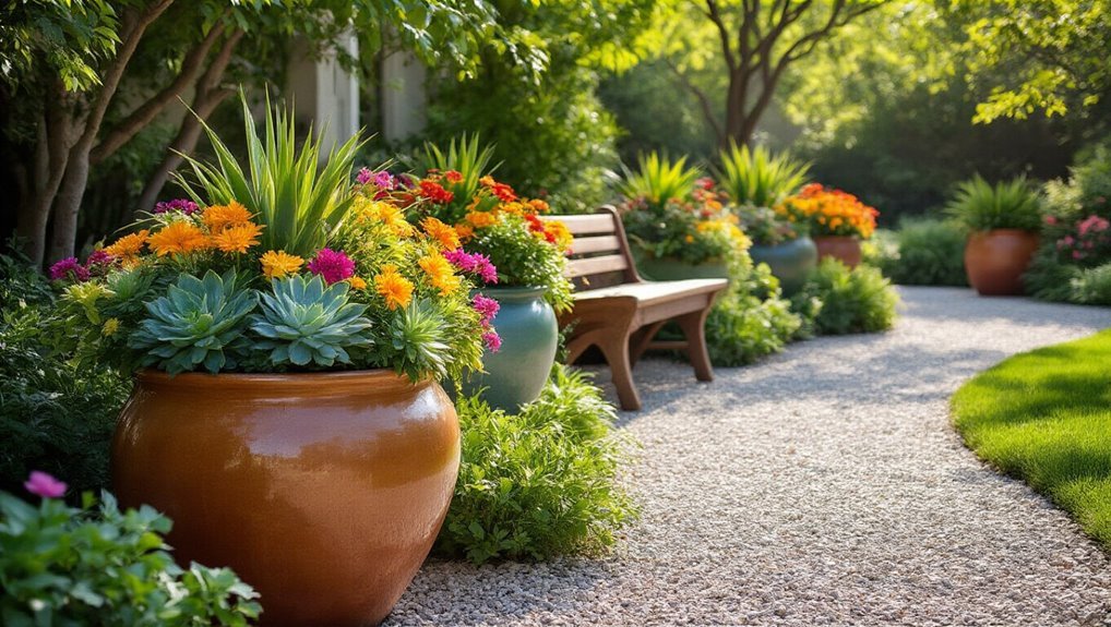 vibrant planters for transformation