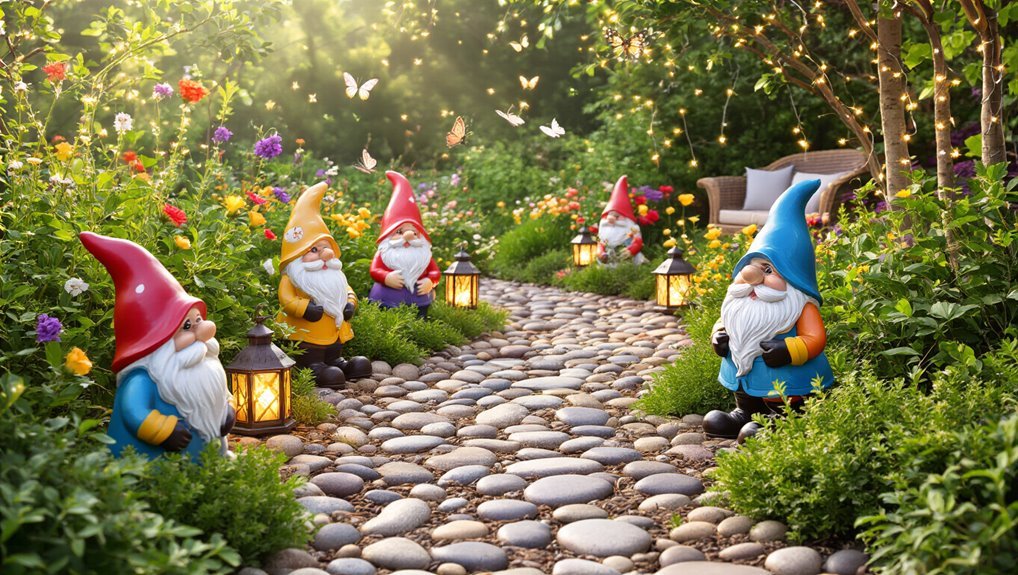 whimsical gnome garden pathways