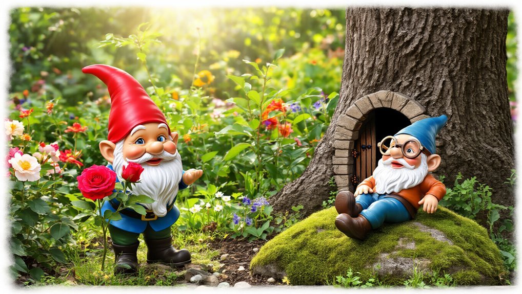 whimsical gnomes enhance gardens