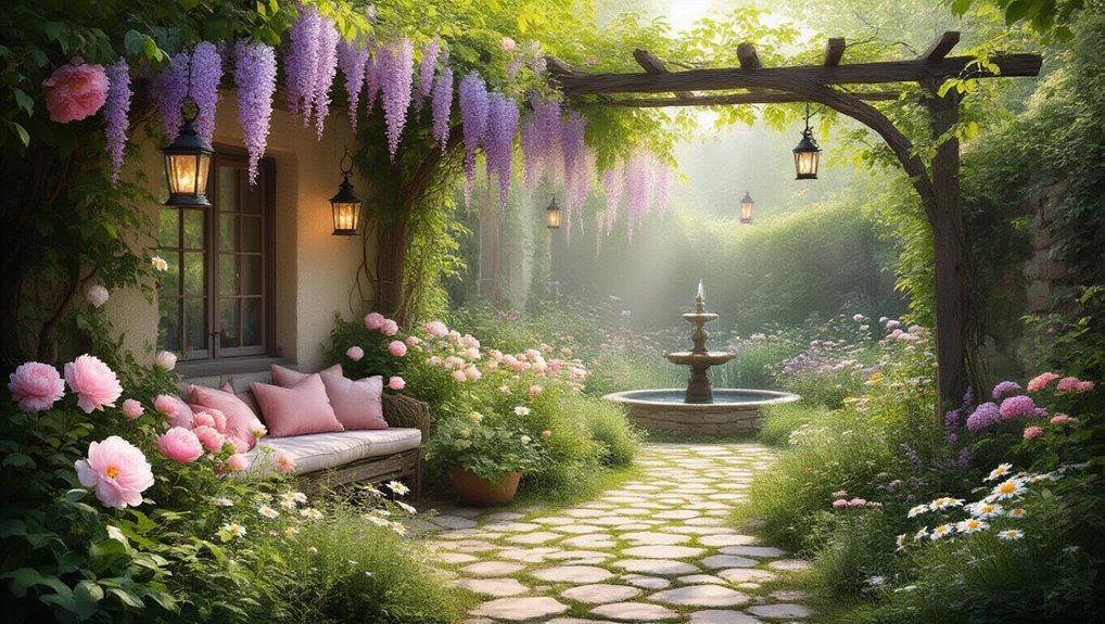 whimsical secret garden retreat